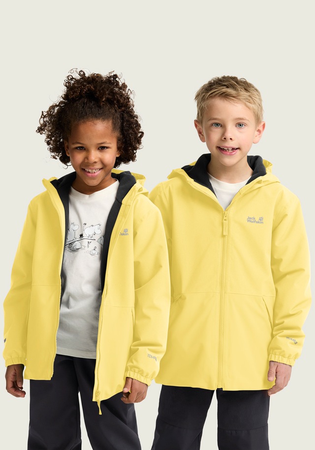 Jack Wolfskin Winterjacke »SNOW DAYS JKT KIDS« mit Kapuze für Kinder, mit Kapuze, wasserdicht, winddicht, atmungsaktiv