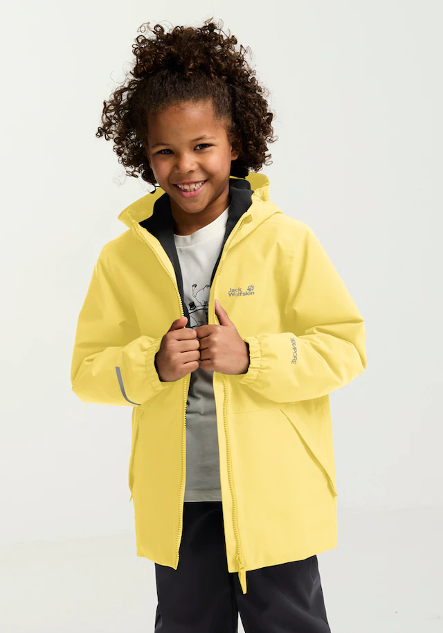 Jack Wolfskin Winterjacke »SNOW DAYS JKT KIDS« mit Kapuze für Kinder, mit Kapuze, wasserdicht, winddicht, atmungsaktiv