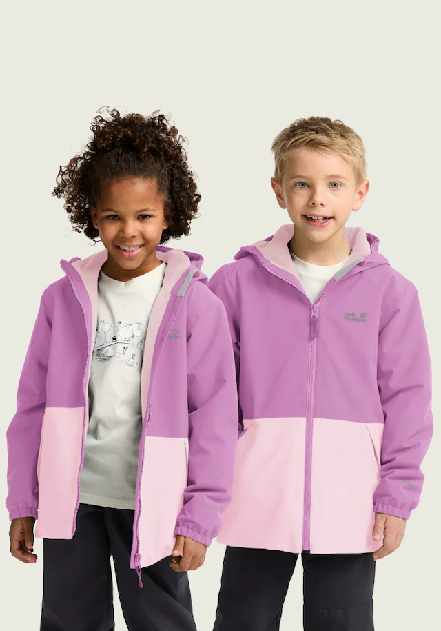 Jack Wolfskin Winterjacke »SNOW DAYS JKT KIDS« mit Kapuze für Kinder, mit Kapuze, wasserdicht, winddicht, atmungsaktiv