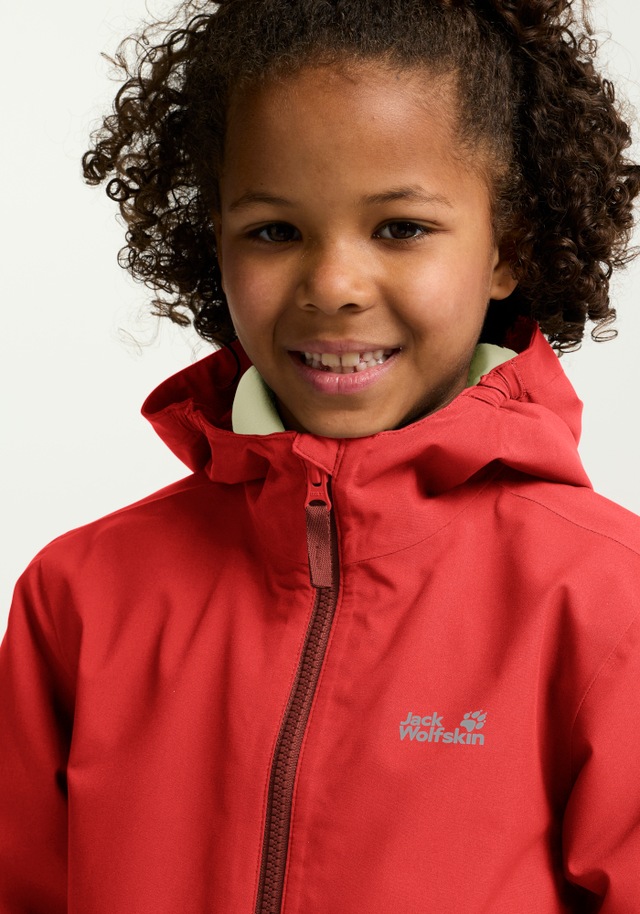 Jack Wolfskin Winterjacke »SNOW DAYS JKT KIDS« mit Kapuze für Kinder, mit Kapuze, wasserdicht, winddicht, atmungsaktiv