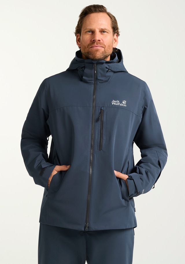 Jack Wolfskin Skijacke »FLOWLINE 3IN1 JKT M« mit Kapuze mit 3-in-1-Funktion, wasserdicht, winddicht, atmungsaktiv