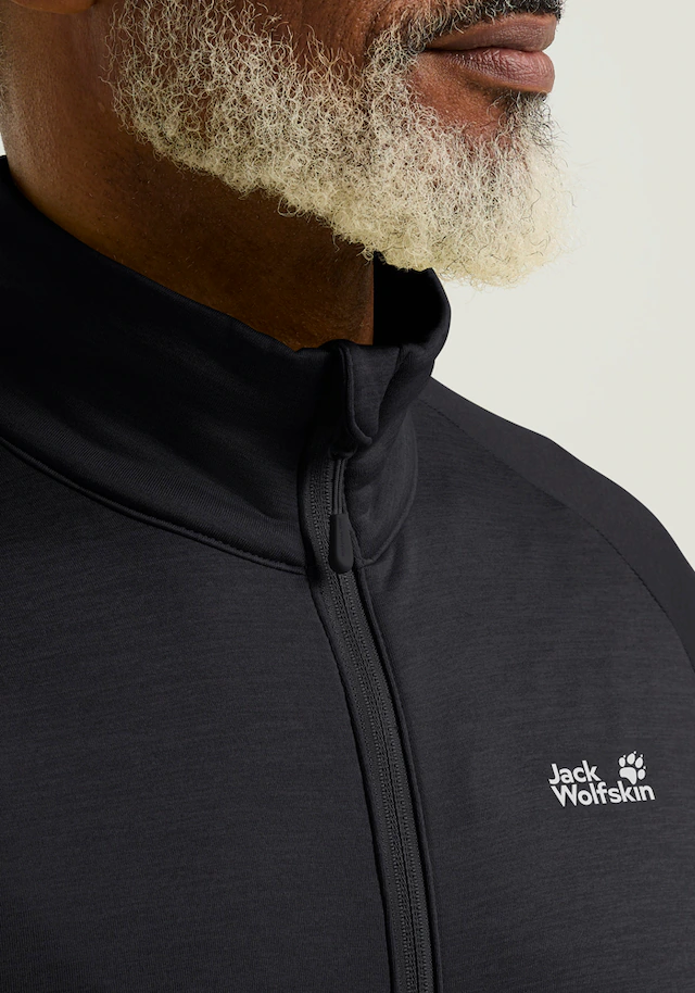 Jack Wolfskin Fleecejacke »PEAK DISTRICT FZ M« mit Full-Zip, meliert, weich, kuschelig, luftig-weich
