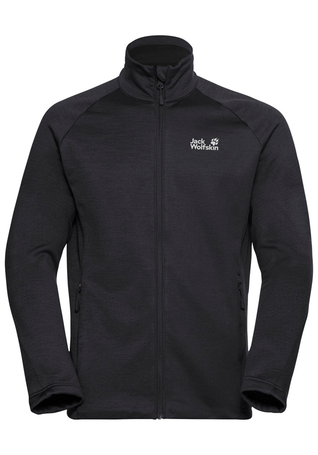 Jack Wolfskin Fleecejacke »PEAK DISTRICT FZ M« mit Full-Zip, meliert, weich, kuschelig, luftig-weich