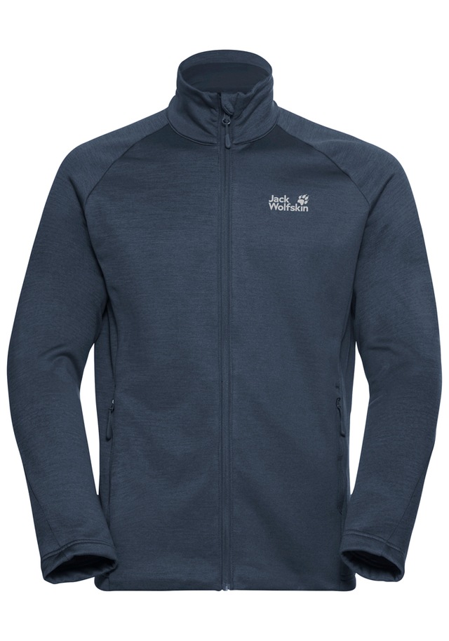 Jack Wolfskin Fleecejacke »PEAK DISTRICT FZ M« mit Full-Zip, meliert, weich, kuschelig, luftig-weich