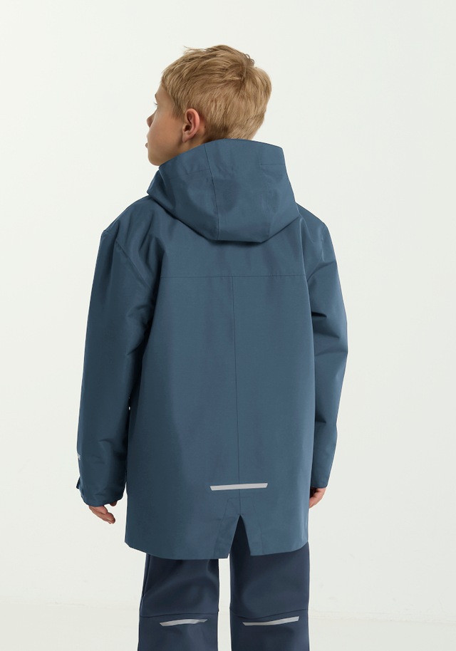 Jack Wolfskin 3-in-1-Funktionsjacke »3IN1 CANVEY KIDS« mit Kapuze für Kinder, mit Kapuze, wasserdicht, winddicht, wärmend, atmungsaktiv