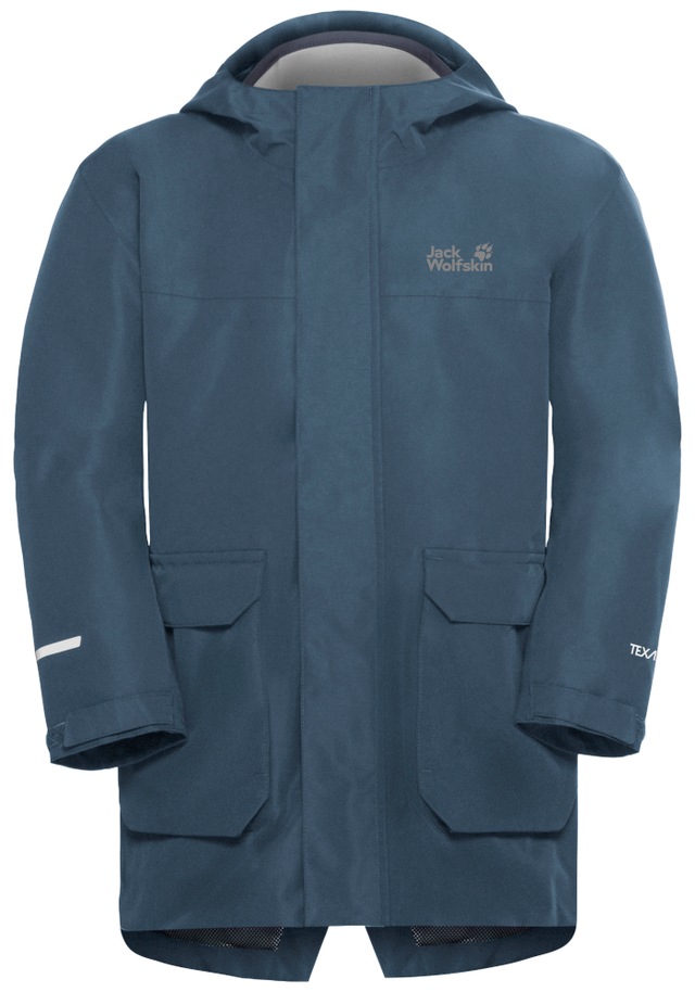 Jack Wolfskin 3-in-1-Funktionsjacke »3IN1 CANVEY KIDS« mit Kapuze für Kinder, mit Kapuze, wasserdicht, winddicht, wärmend, atmungsaktiv