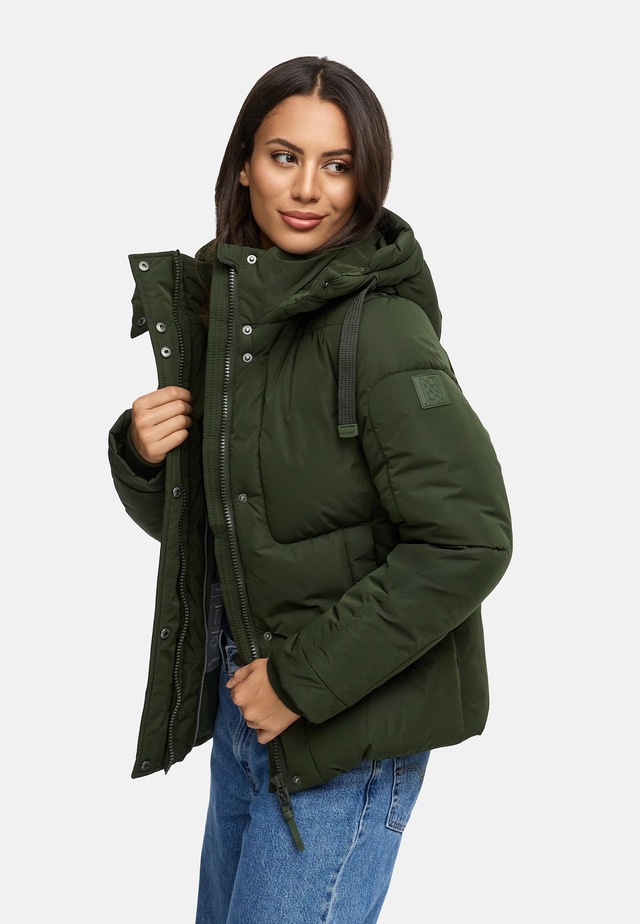 Navahoo Steppjacke »Zauberlicht 14« mit Kapuze Winterjacke mit abnehmbarer Kapuze und Fleece-Futter