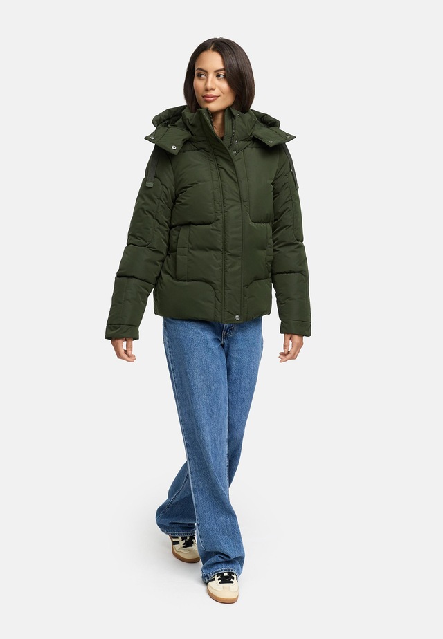 Navahoo Steppjacke »Zauberlicht 14« mit Kapuze Winterjacke mit abnehmbarer Kapuze und Fleece-Futter