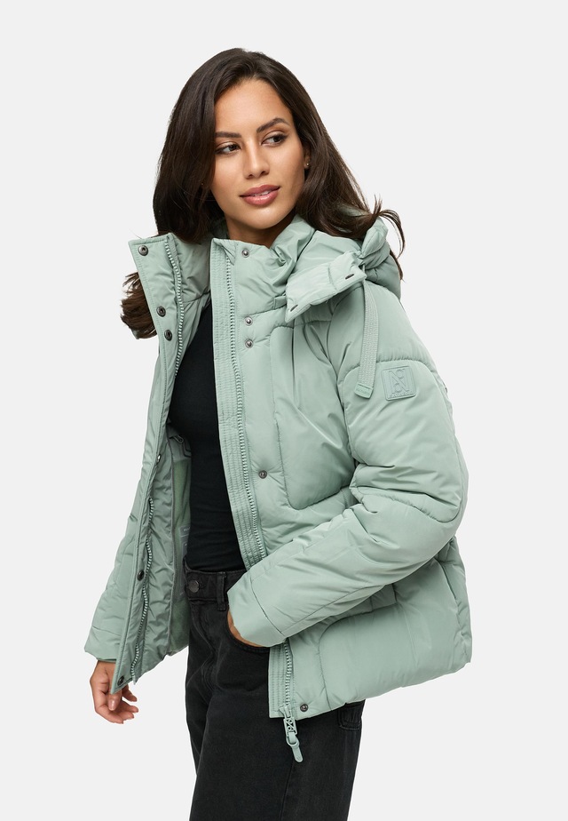 Navahoo Steppjacke »Zauberlicht 14« mit Kapuze Winterjacke mit abnehmbarer Kapuze und Fleece-Futter