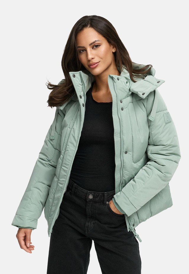 Navahoo Steppjacke »Zauberlicht 14« mit Kapuze Winterjacke mit abnehmbarer Kapuze und Fleece-Futter