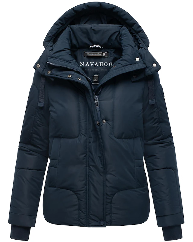 Navahoo Steppjacke »Zauberlicht 14« mit Kapuze Winterjacke mit abnehmbarer Kapuze und Fleece-Futter
