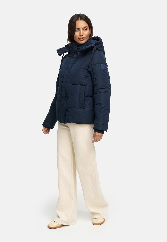 Navahoo Steppjacke »Zauberlicht 14« mit Kapuze Winterjacke mit abnehmbarer Kapuze und Fleece-Futter