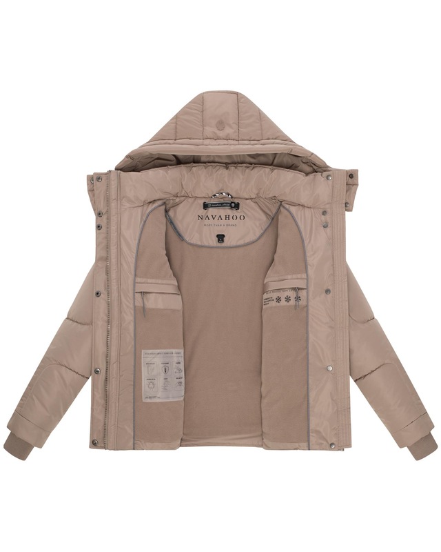 Navahoo Steppjacke »Zauberlicht 14« mit Kapuze Winterjacke mit abnehmbarer Kapuze und Fleece-Futter