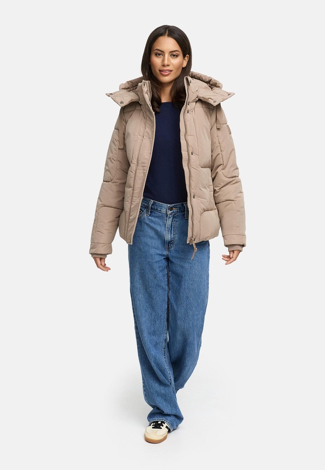 Navahoo Steppjacke »Zauberlicht 14« mit Kapuze Winterjacke mit abnehmbarer Kapuze und Fleece-Futter