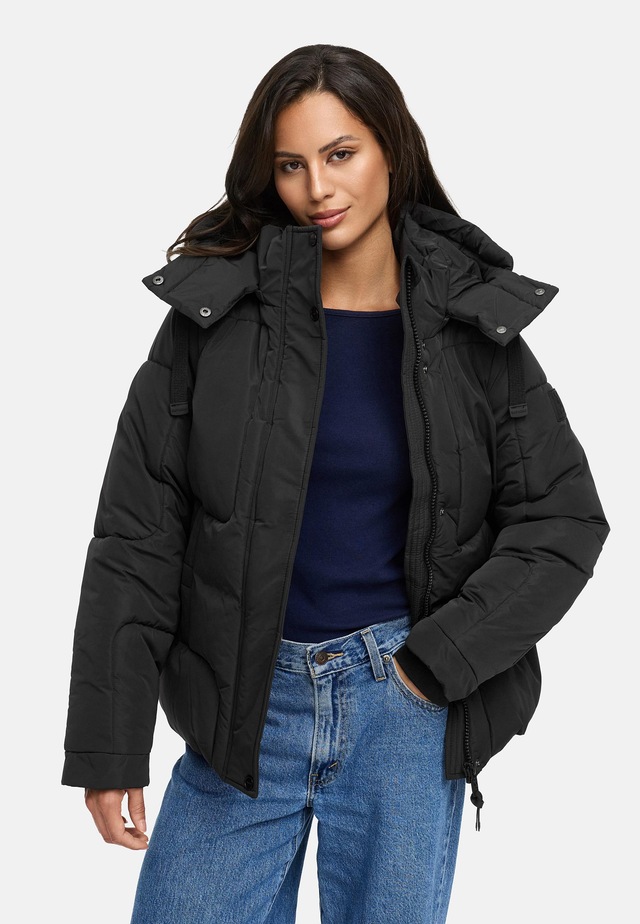 Navahoo Steppjacke »Zauberlicht 14« mit Kapuze Winterjacke mit abnehmbarer Kapuze und Fleece-Futter