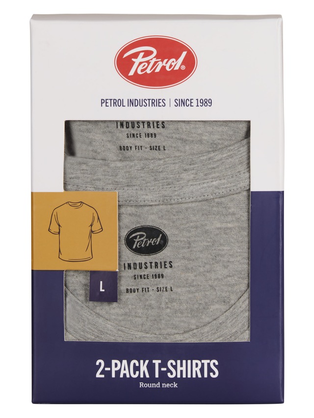 Petrol Industries T-Shirt »Men Body Fit R-Neck - 2PACK« Packung, 2er-, Auch ideal zum Unterziehen
