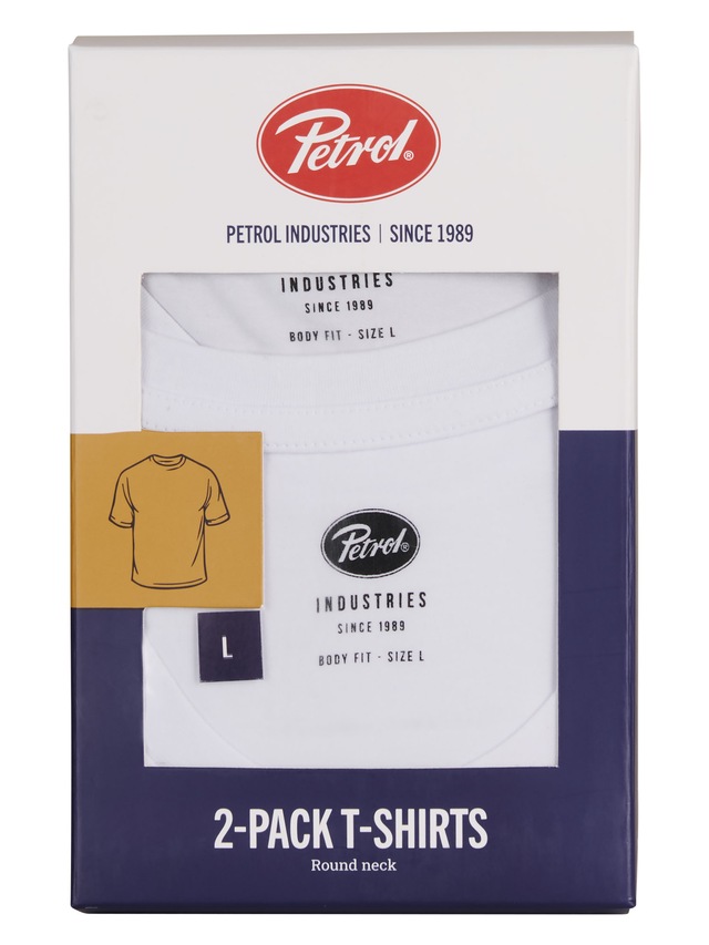 Petrol Industries T-Shirt »Men Body Fit R-Neck - 2PACK« Packung, 2er-, Auch ideal zum Unterziehen