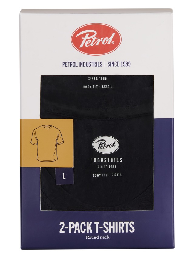 Petrol Industries T-Shirt »Men Body Fit R-Neck - 2PACK« Packung, 2er-, Auch ideal zum Unterziehen