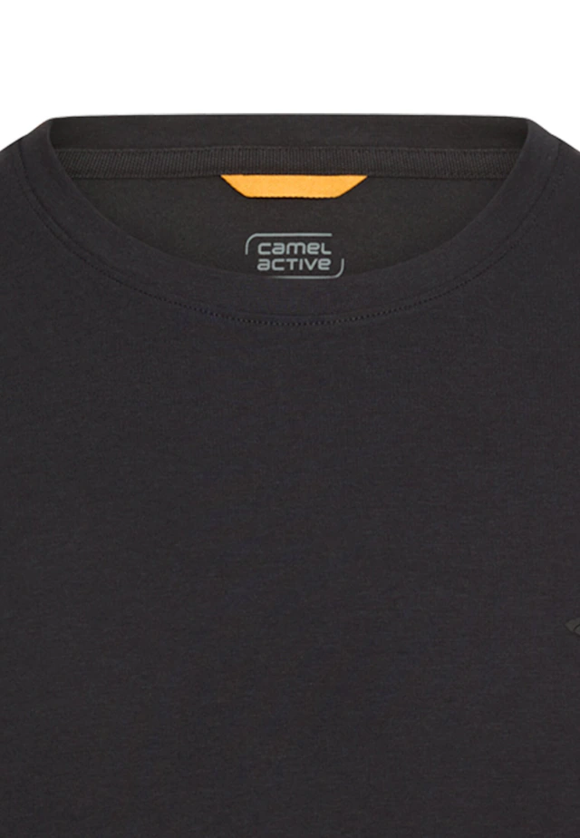 camel active T-Shirt mit Logo-Stickerei