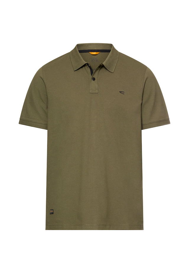 camel active Poloshirt kurzarm, mit Logo-Stickerei