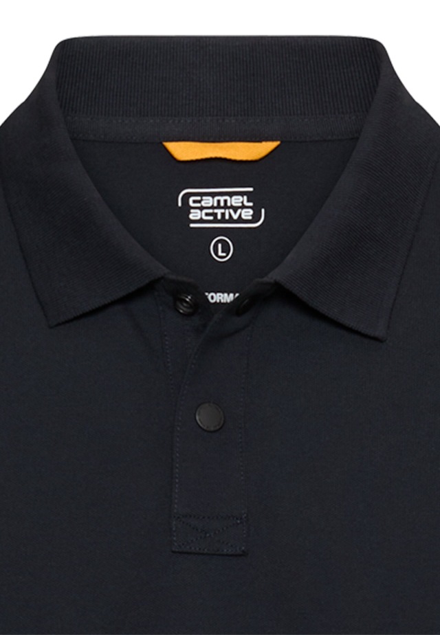 camel active Poloshirt kurzarm, mit Logo-Stickerei
