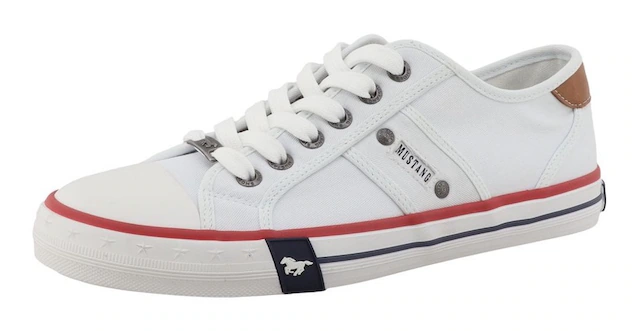 Mustang Shoes Sneaker »Calogero« Freizeitschuh, Halbschuh, Schnürschuh mit modischen Kontrastnähten