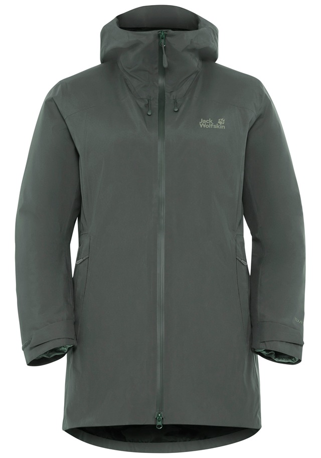 Jack Wolfskin 3-in-1-Funktionsjacke »ICECAPE 3IN1 DOWN JKT W RDS« mit Kapuze mit wasserdichten Reißverschlüssen