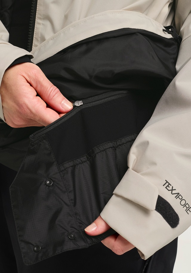 Jack Wolfskin Skijacke »FLOWLINE 3IN1 JKT W« mit Kapuze mit abnehmbarer Innenjacke, atmungsaktiv, wasserdicht, winddicht