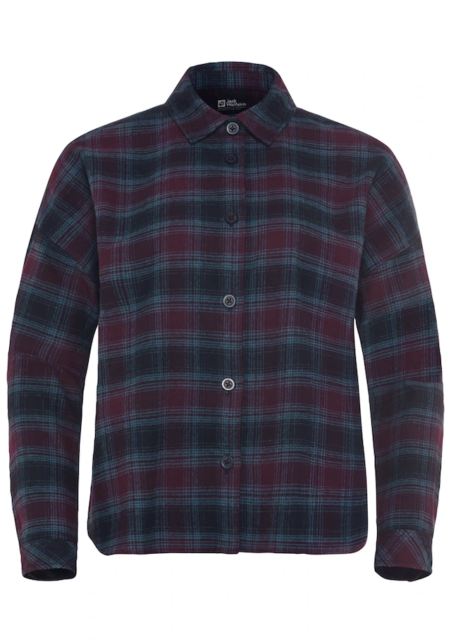 Jack Wolfskin Flanellbluse »BAJA FLANNEL SHIRT W« Flanellhemd, weich, vielseitig kombinierbar