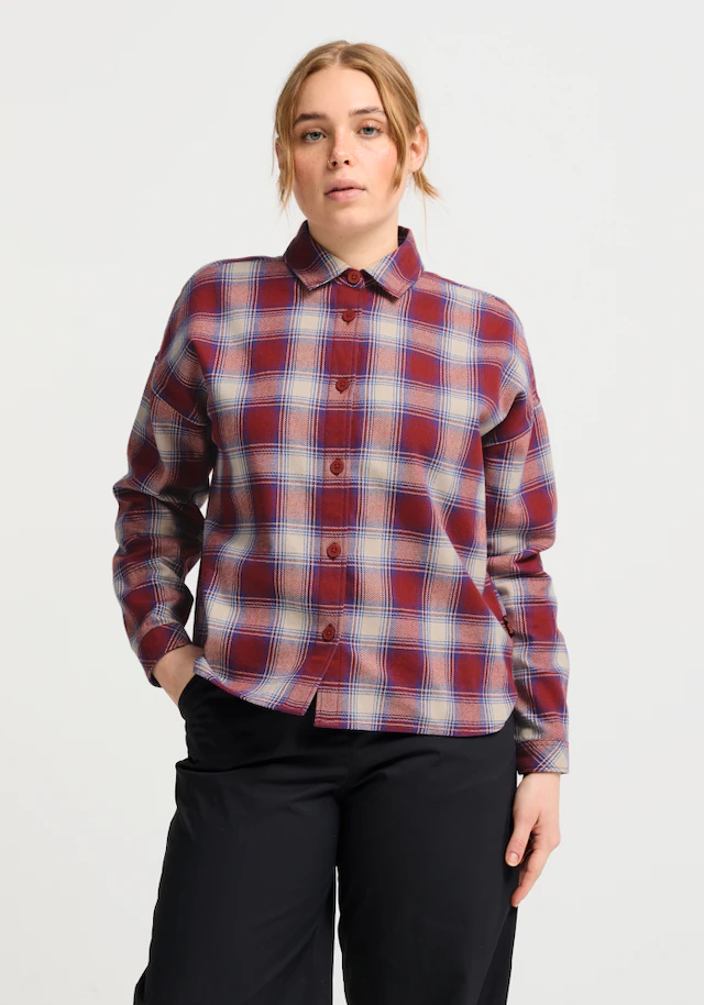 Jack Wolfskin Flanellbluse »BAJA FLANNEL SHIRT W« Flanellhemd, weich, vielseitig kombinierbar