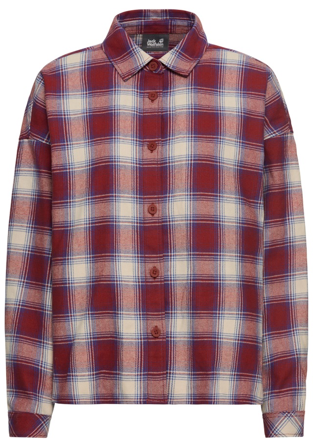 Jack Wolfskin Flanellbluse »BAJA FLANNEL SHIRT W« Flanellhemd, weich, vielseitig kombinierbar