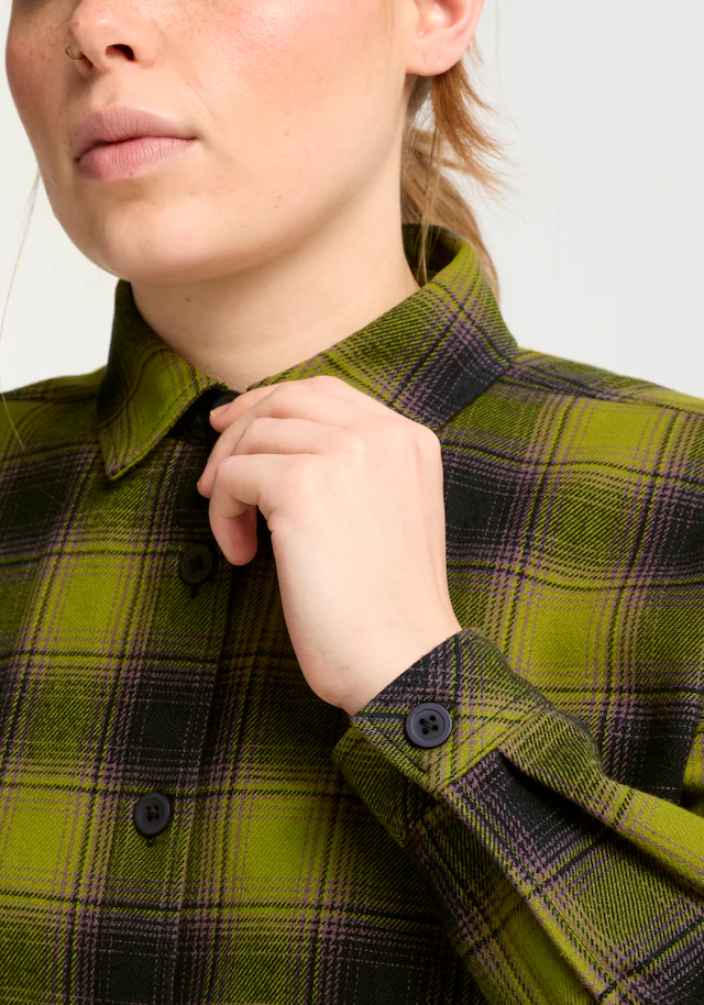 Jack Wolfskin Flanellbluse »BAJA FLANNEL SHIRT W« Flanellhemd, weich, vielseitig kombinierbar