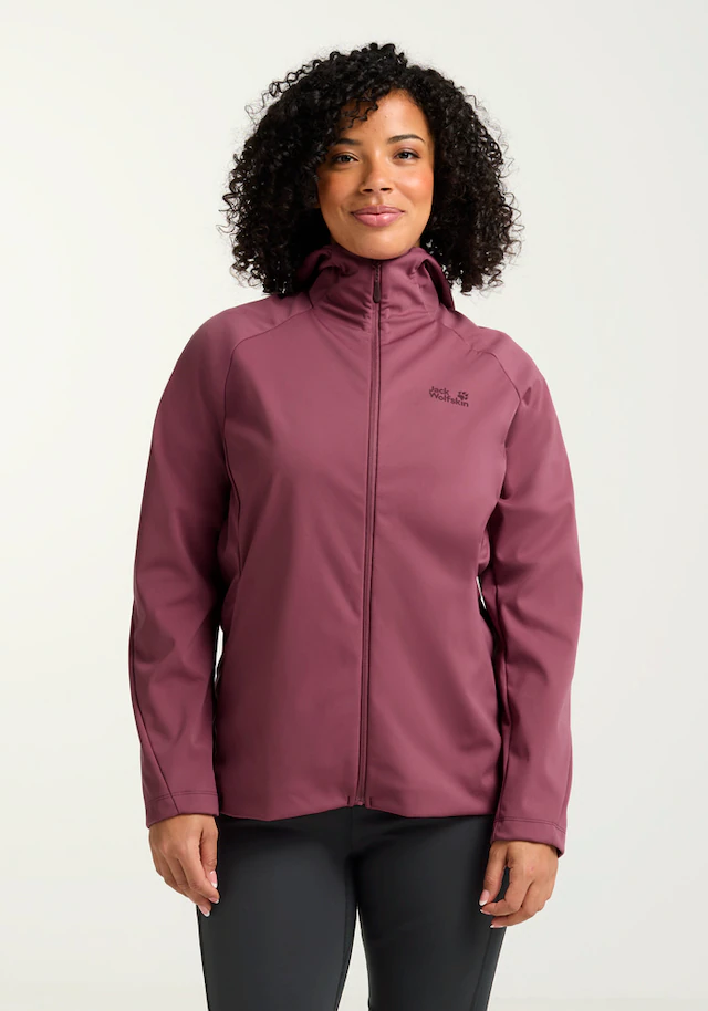 Jack Wolfskin Funktionsjacke »HIKE WITH ME HOODY W« mit Kapuze mit Kapuze, atmungsaktiv, wasserabweisend, winddicht