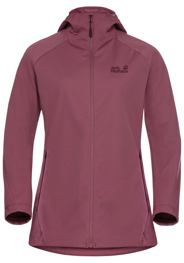 Jack Wolfskin Funktionsjacke »HIKE WITH ME HOODY W« mit Kapuze mit Kapuze, atmungsaktiv, wasserabweisend, winddicht