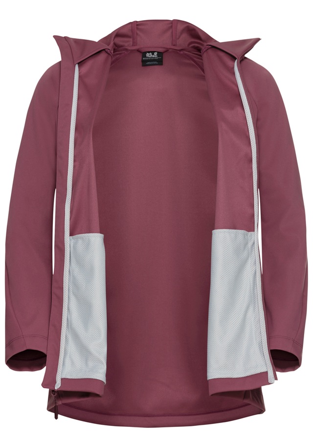 Jack Wolfskin Funktionsjacke »HIKE WITH ME HOODY W« mit Kapuze mit Kapuze, atmungsaktiv, wasserabweisend, winddicht