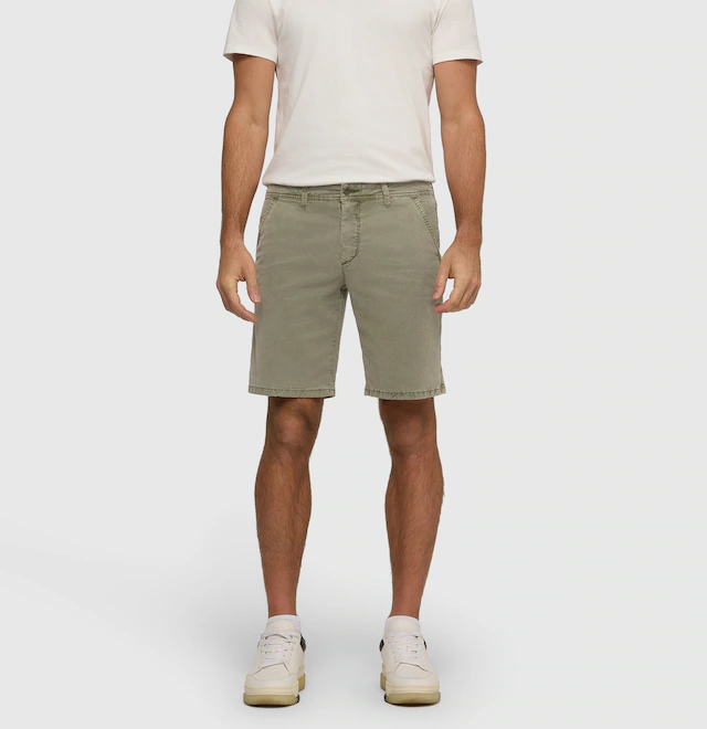 MAC Bermudas »Liam Bermuda« in gewaschener Optik, Twillqualität
