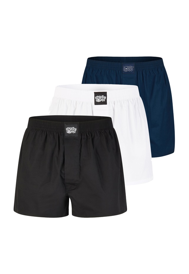 Lousy Livin Boxershorts »3Pack Boxershorts Plain 3 Pack« mit lockerem Schnitt