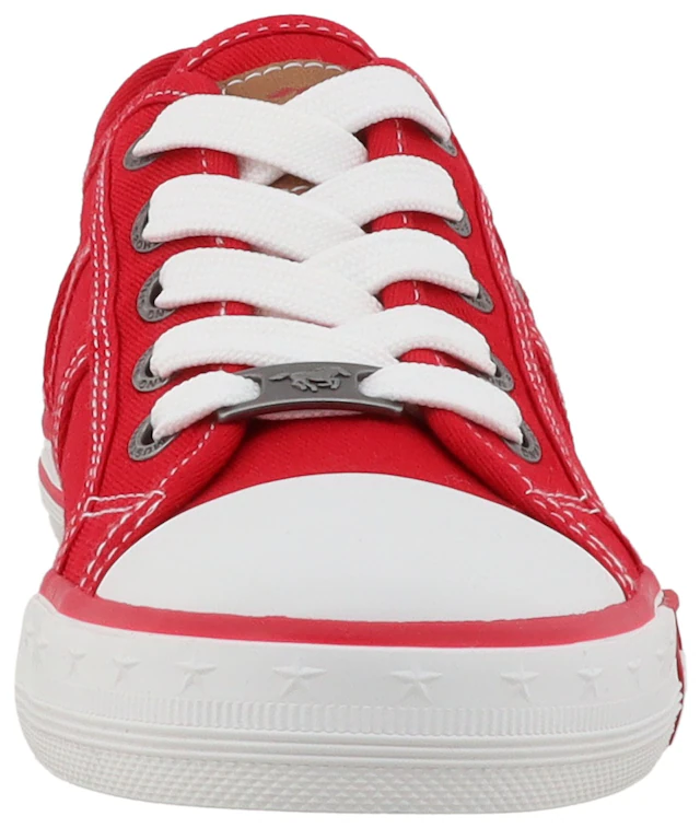 Mustang Shoes Sneaker »Gaspare« Freizeitschuh, Halbschuh, Schnürschuh mit auffälliger Kontrastnaht