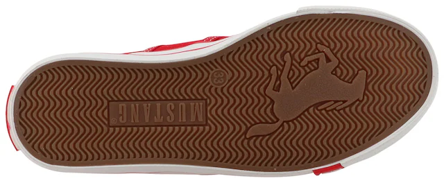 Mustang Shoes Sneaker »Gaspare« Freizeitschuh, Halbschuh, Schnürschuh mit auffälliger Kontrastnaht