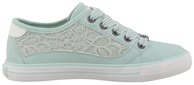 Mustang Shoes Sneaker »Gaspare« Freizeitschuh, Schnürschuh, Halbschuh mit Blüten-Stickerei