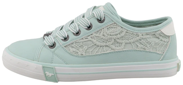 Mustang Shoes Sneaker »Gaspare« Freizeitschuh, Schnürschuh, Halbschuh mit Blüten-Stickerei