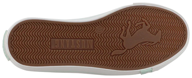Mustang Shoes Sneaker »Gaspare« Freizeitschuh, Schnürschuh, Halbschuh mit Blüten-Stickerei