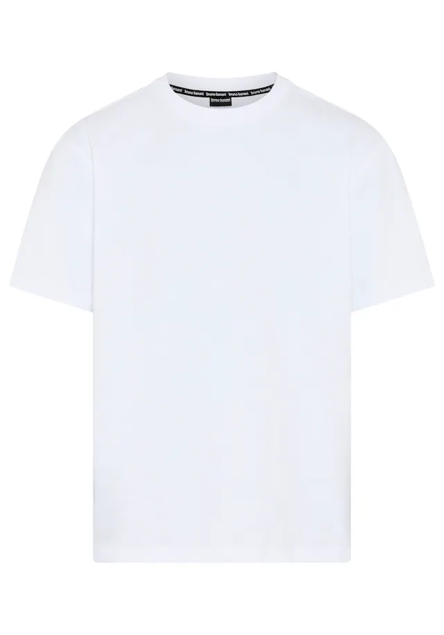 Bruno Banani T-Shirt »Oversize« Kurzarmshirt, lässige Passform, unifarben, aus Single Jersey