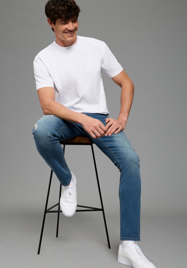 Bruno Banani T-Shirt »Oversize« Kurzarmshirt, lässige Passform, unifarben, aus Single Jersey