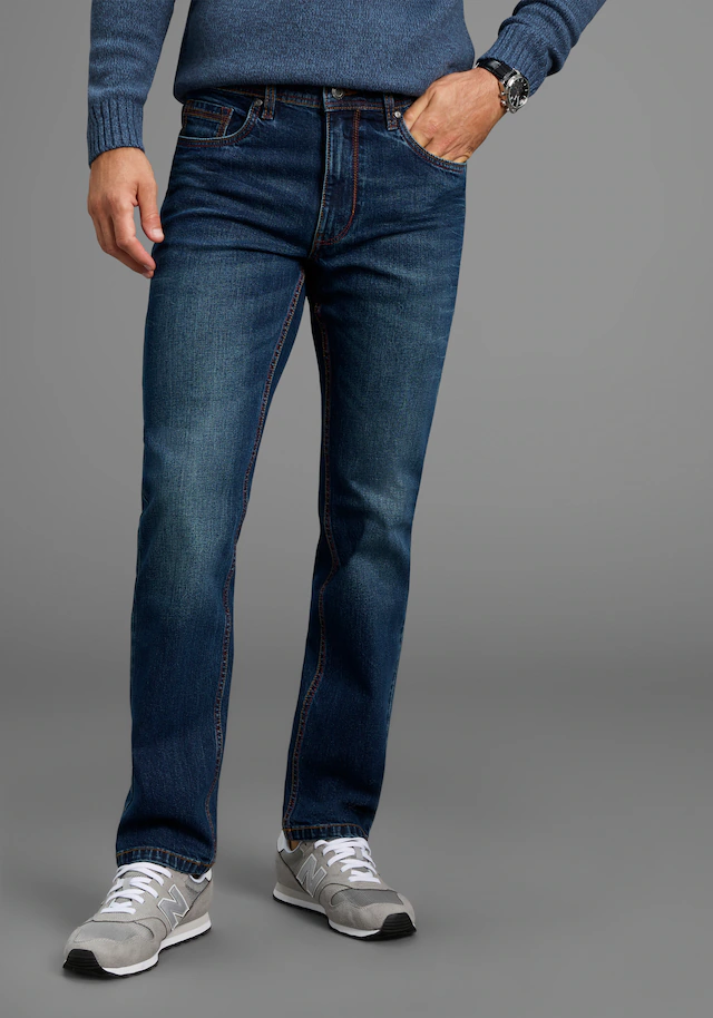 Arizona Straight-Jeans gerader Schnitt, mit Eingrifftaschen, Gesäßtaschen und Coinpocket