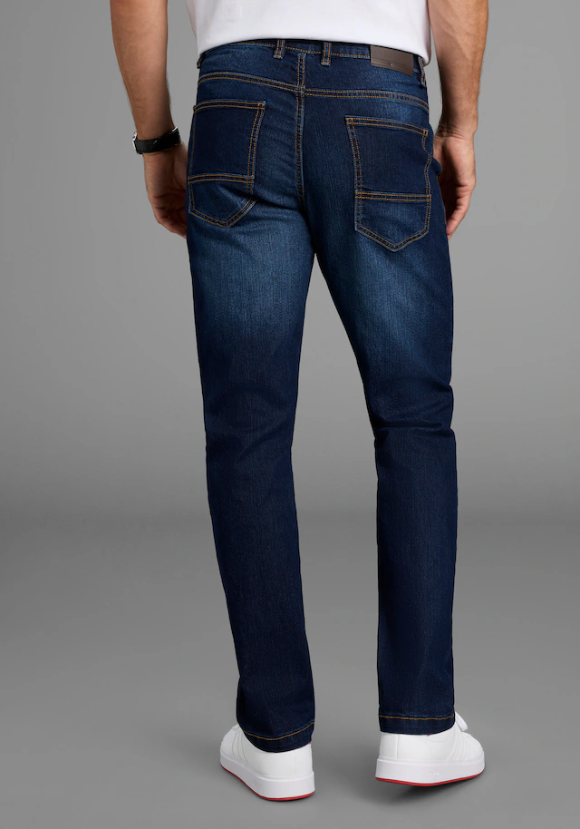 Arizona Straight-Jeans gerader Schnitt, normale Leibhöhe, mit Knopf- und Reißverschluss