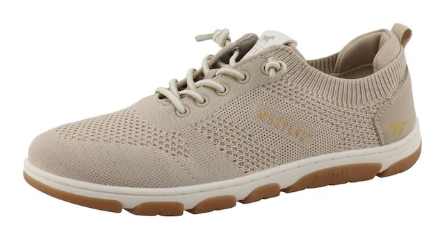 Mustang Shoes Slip-On Sneaker »Sue« Freizeitschuh, Halbschuh, Slipper mit Logoschriftzügen