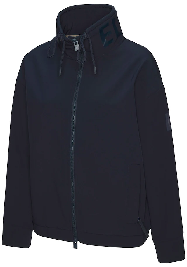 Elbsand Softshelljacke mit hohem, verstellbaren Kragen