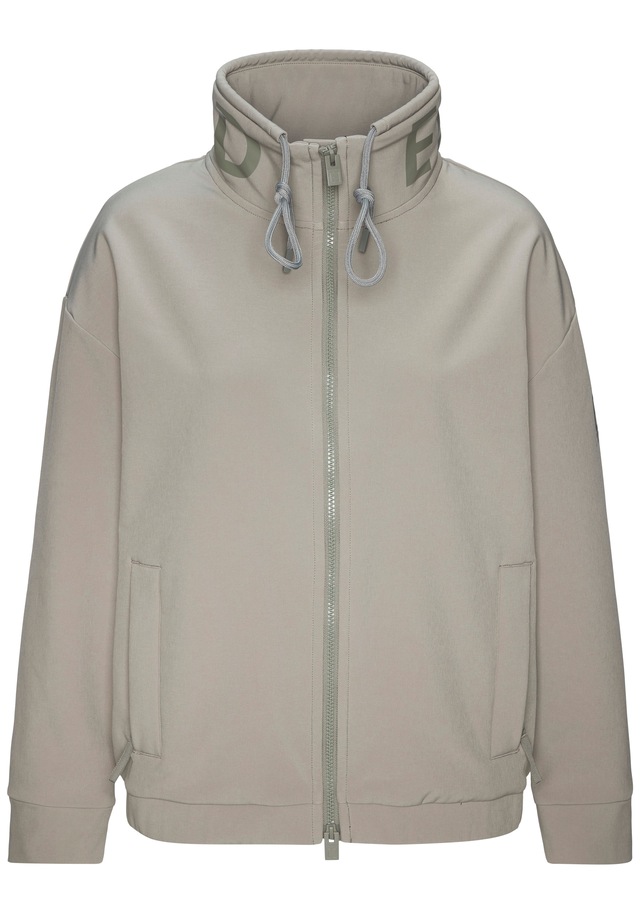 Elbsand Softshelljacke mit hohem, verstellbaren Kragen