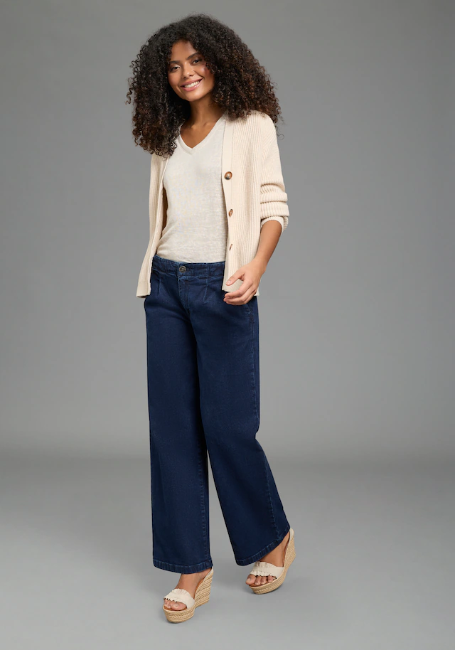 Arizona Weite Jeans weite Beinweite, normale Leibhöhe, bequeme Passform